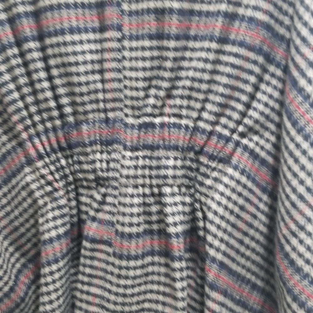 Jolt Tweeted Burberry Pattern Cape Shacket Type - image 3